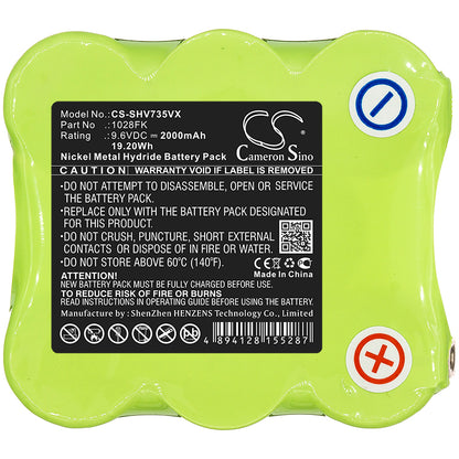 Replacement Battery for Shark SV735 – Vacuum – 2000mAh / 9.6V