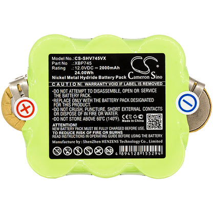 Replacement Battery for Shark SV745 – Vacuum – 2000mAh / 12V
