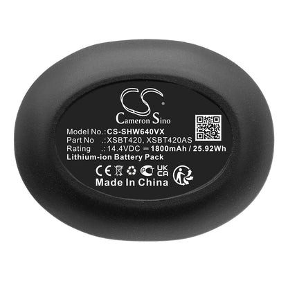 Replacement Battery for Shark QV410QBK – Vacuum – 1800mAh / 14.4V