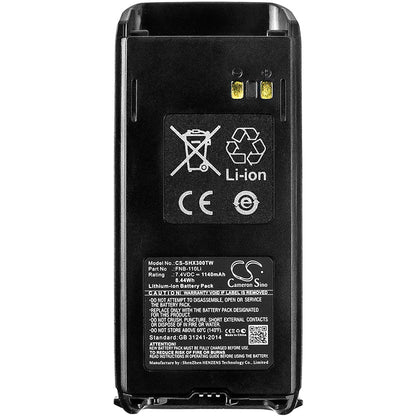Replacement Battery for Standard Horizon  HX 290 – Two-Way Radio – 1140mAh / 8.44Wh / 7.4V