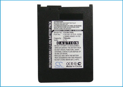 Replacement Battery for Siemens  3506 – Mobile, SmartPhone – 750mAh / 2.78Wh / 3.7V