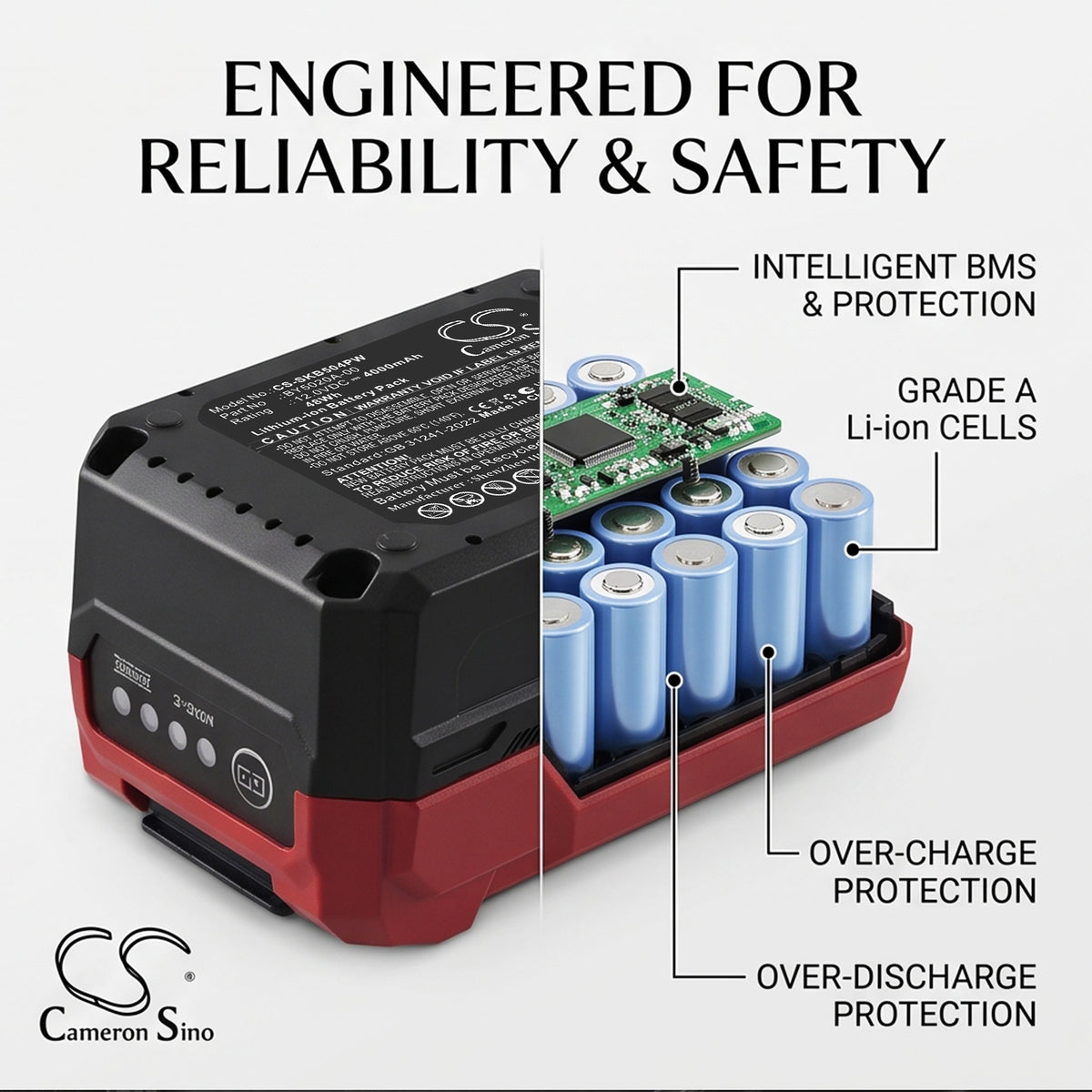Replacement Battery for Skil PWRCORE 12 USB-C – Power Tool – 4000mAh / 12.0V