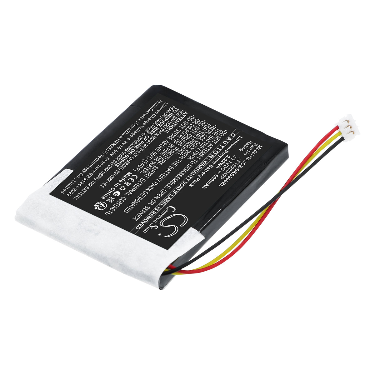 Replacement Battery for Socket Mobile S860 – Barcode Scanner – 600mAh / 3.7V