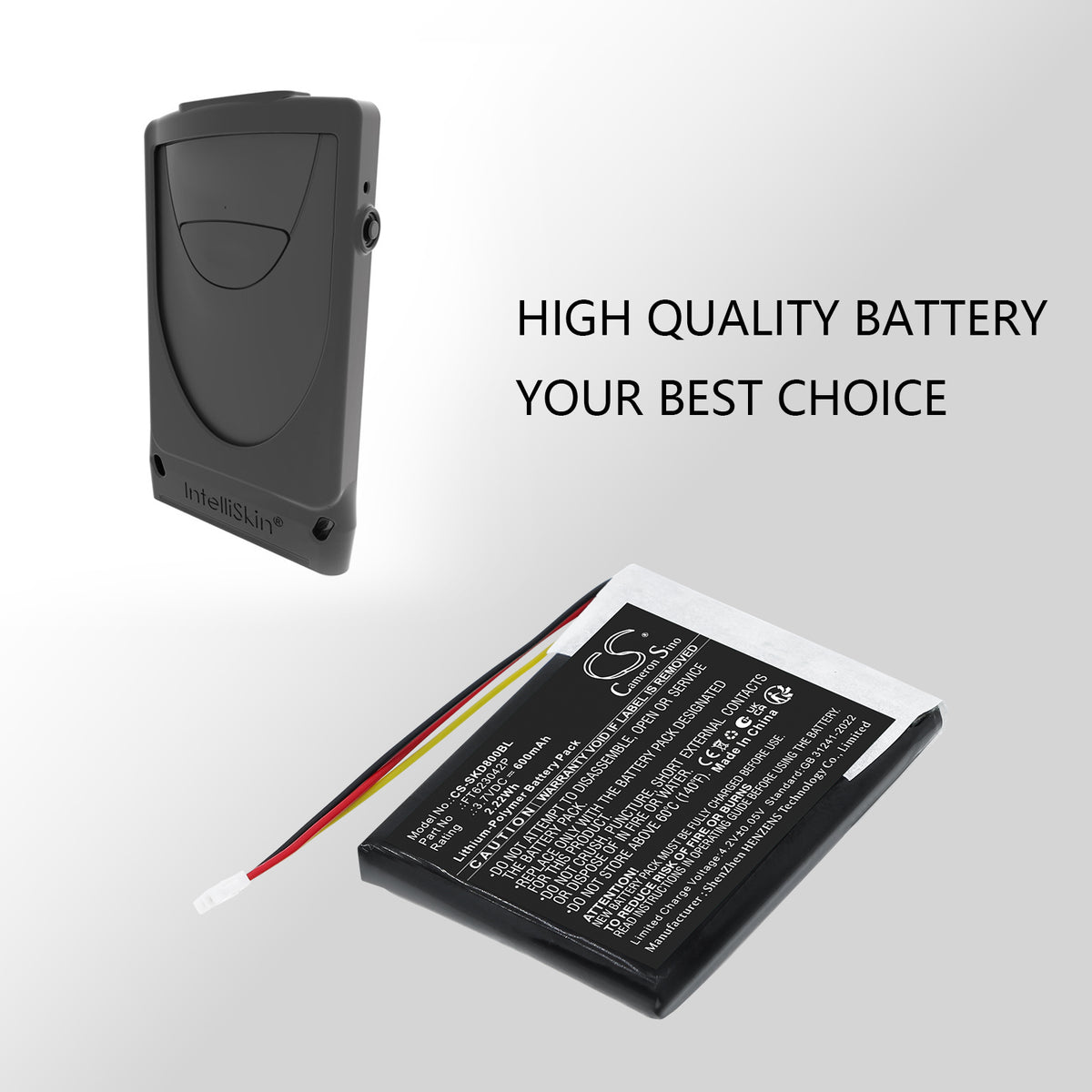 Replacement Battery for Socket Mobile S860 – Barcode Scanner – 600mAh / 3.7V