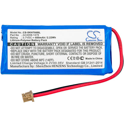 Replacement Battery for Socket Mobile CHS 7Qi – Barcode Scanner – 600mAh / 3.7V - image 3