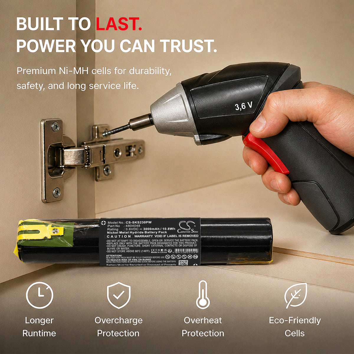 Replacement Battery for Skil 2000 – Power Tool – 3000mAh / 3.6V