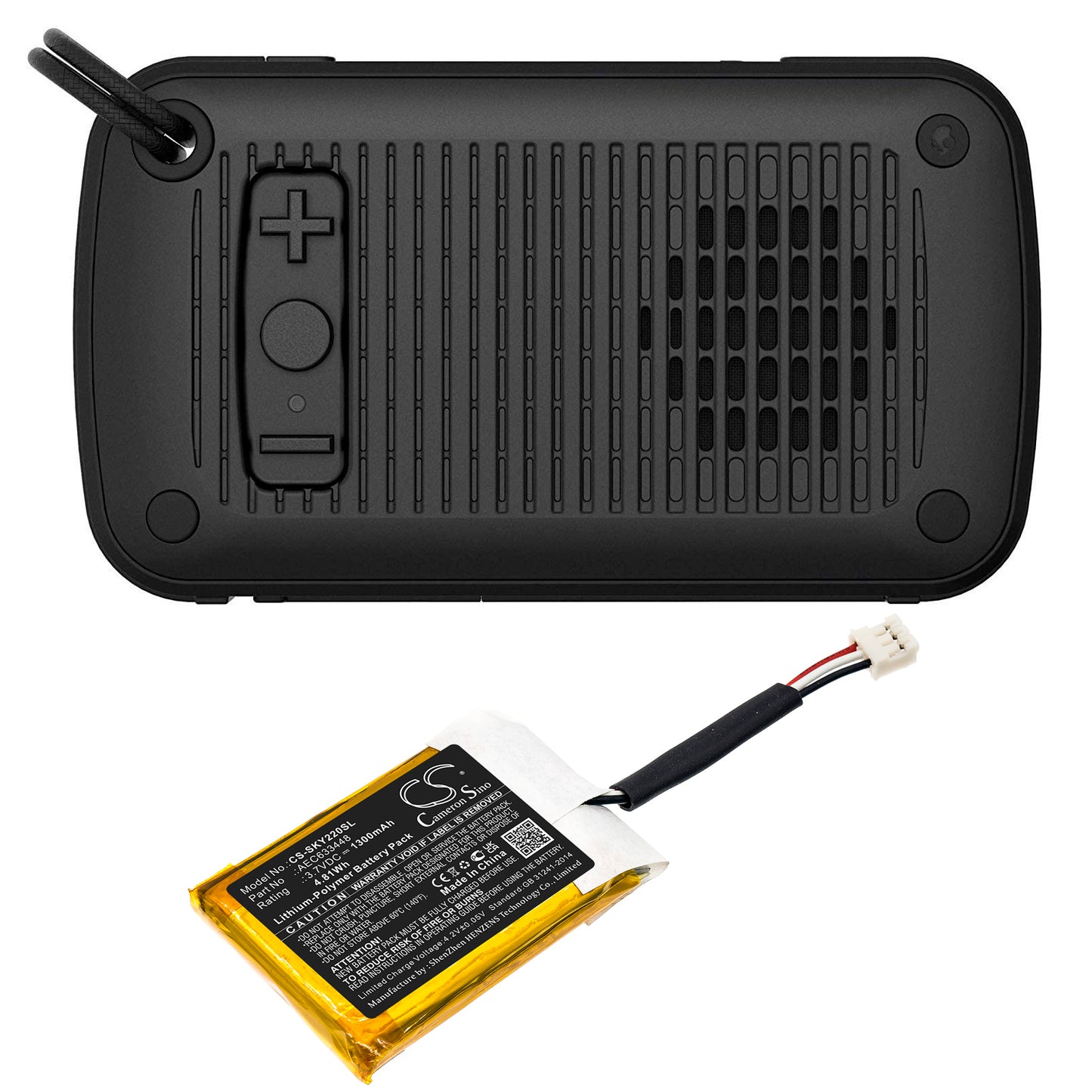 Replacement Battery for Skullcandy  Ambush – 1300mAh / 4.81Wh