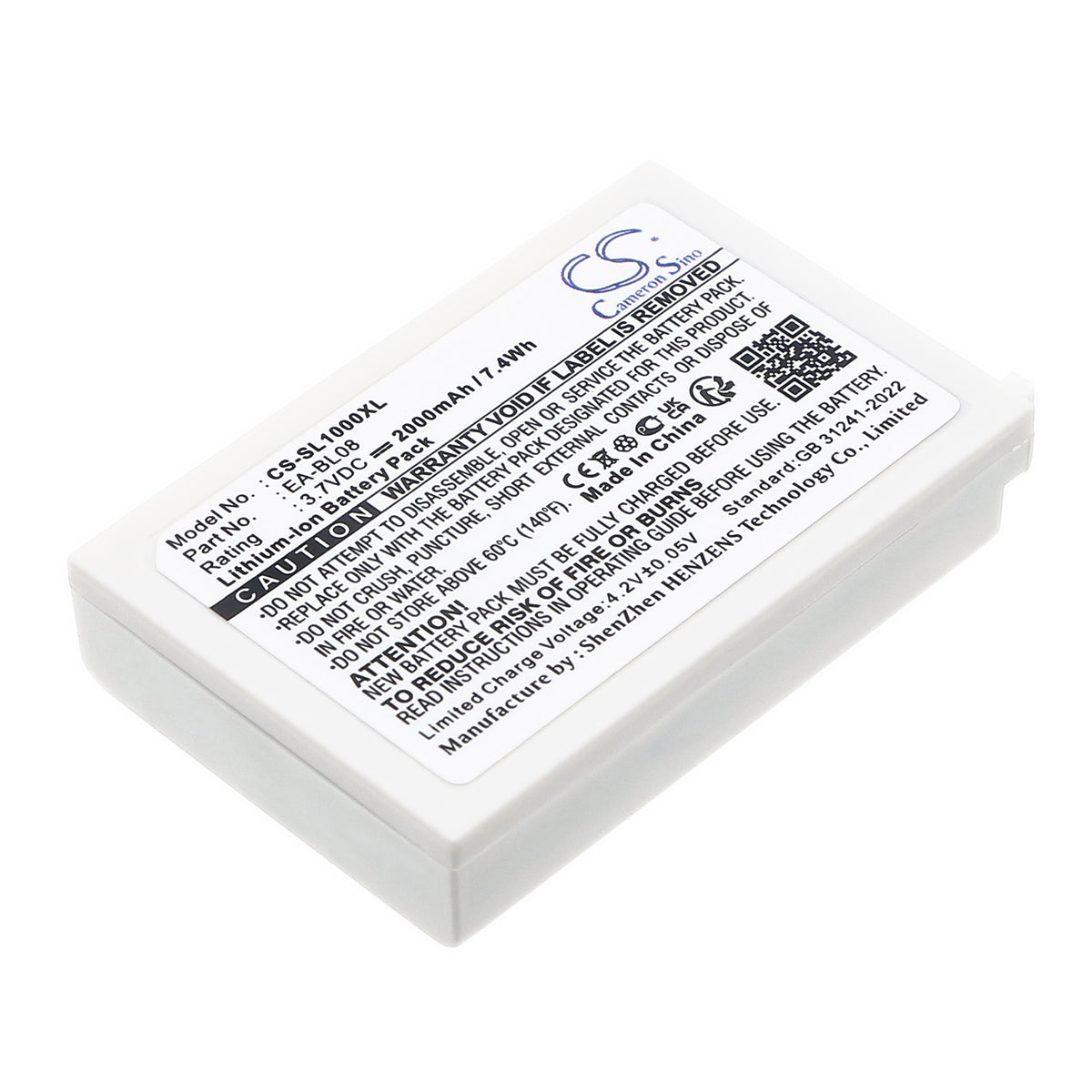 Replacement Battery for Sharp Zaurus SL-C1000 – PDA, Pocket PC – 2000mAh / 3.7V