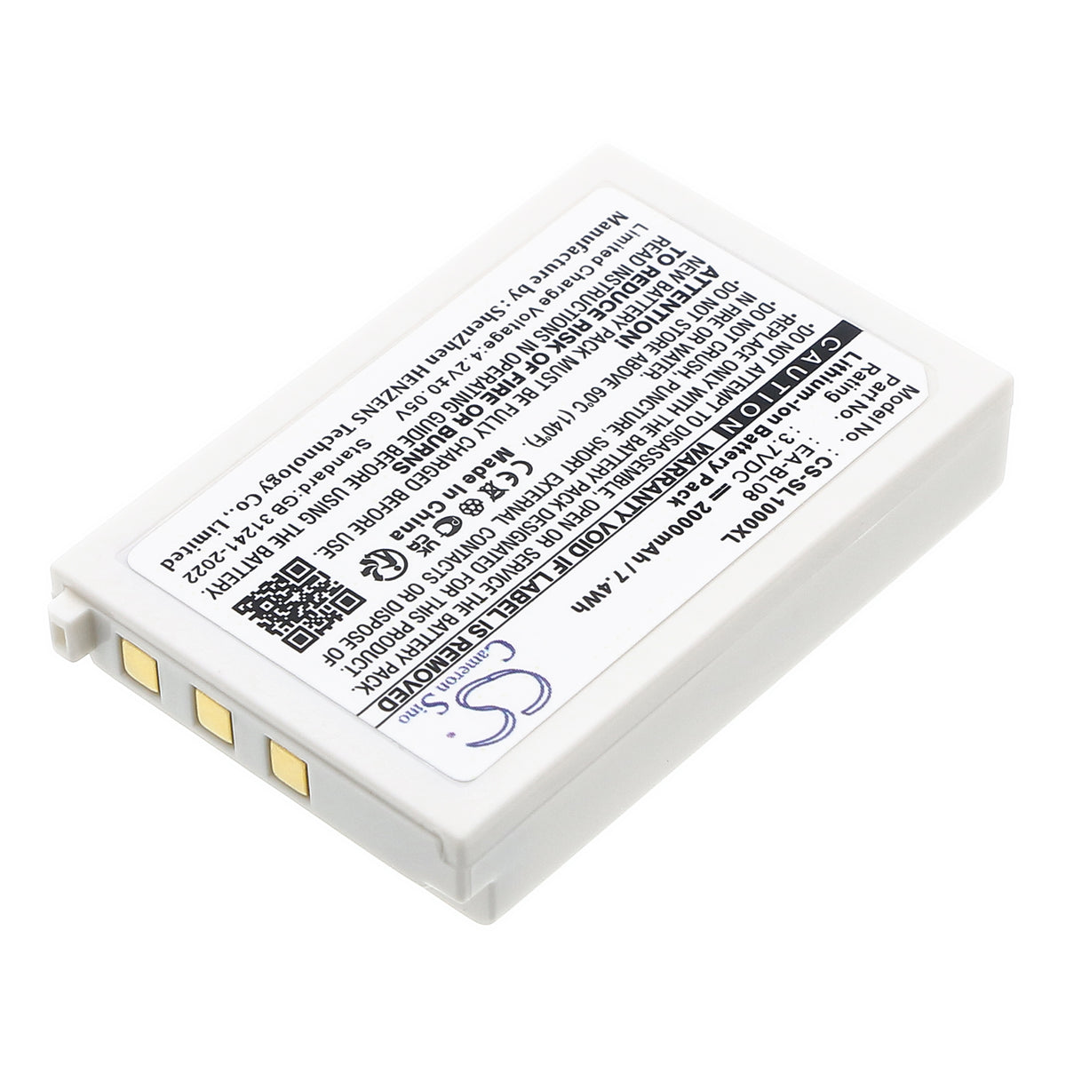 Replacement Battery for Sharp Zaurus SL-C1000 – PDA, Pocket PC – 2000mAh / 3.7V