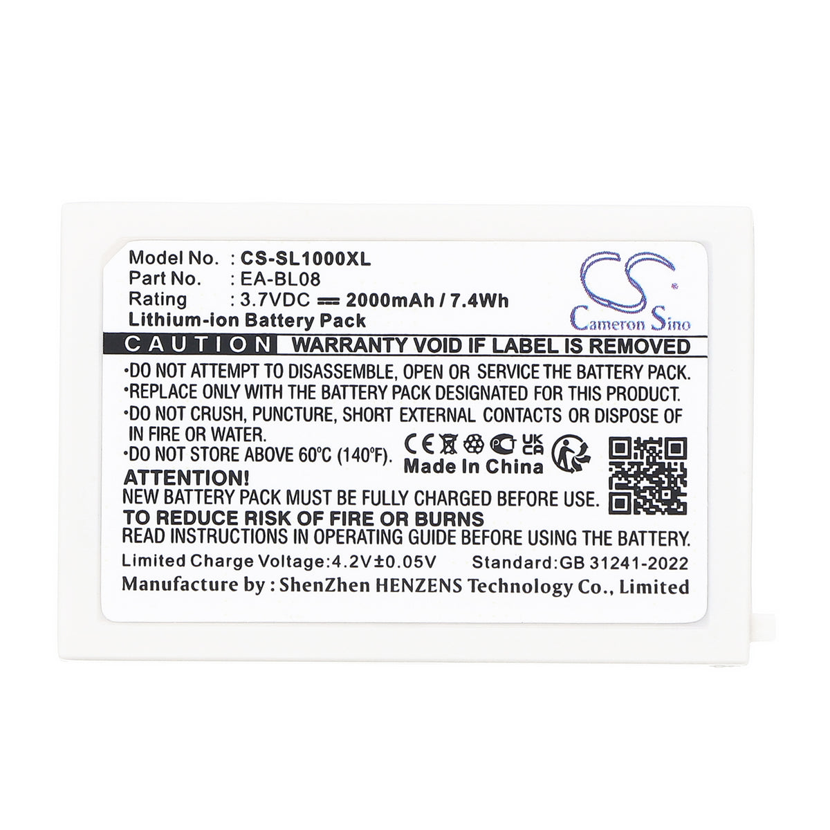 Replacement Battery for Sharp Zaurus SL-C1000 – PDA, Pocket PC – 2000mAh / 3.7V