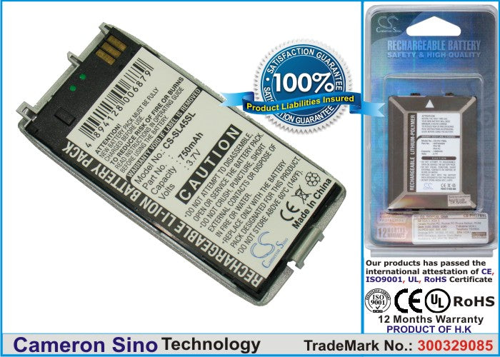 Replacement Battery for Siemens SL42 – Mobile, SmartPhone – 750mAh / 3.7V - image 1