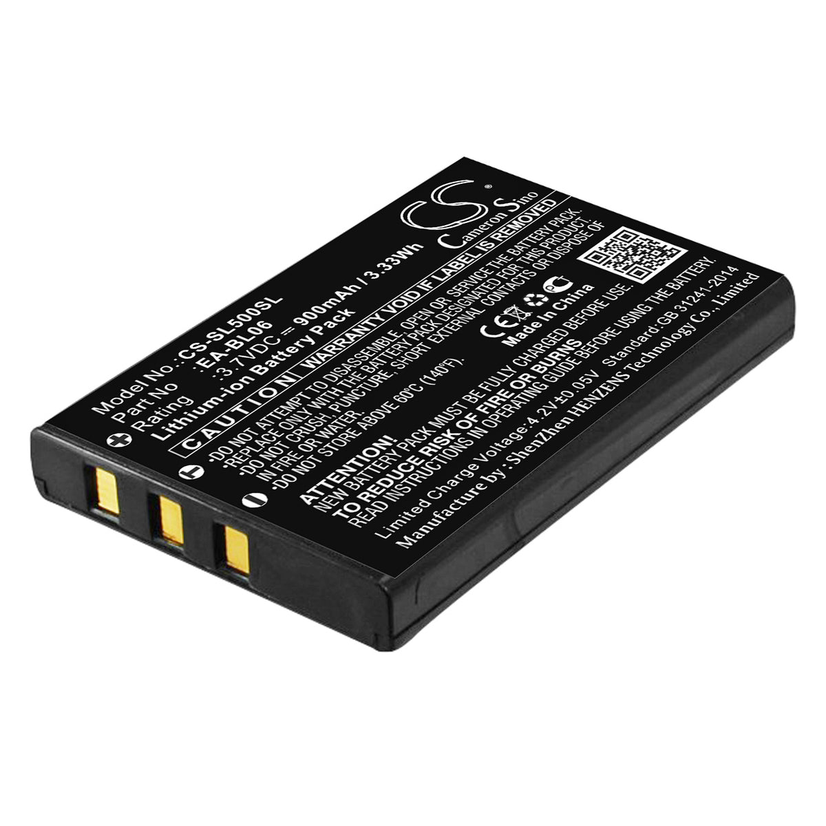 Replacement Battery for Sharp Zaurus SL-5000 – PDA, Pocket PC – 900mAh / 3.7V