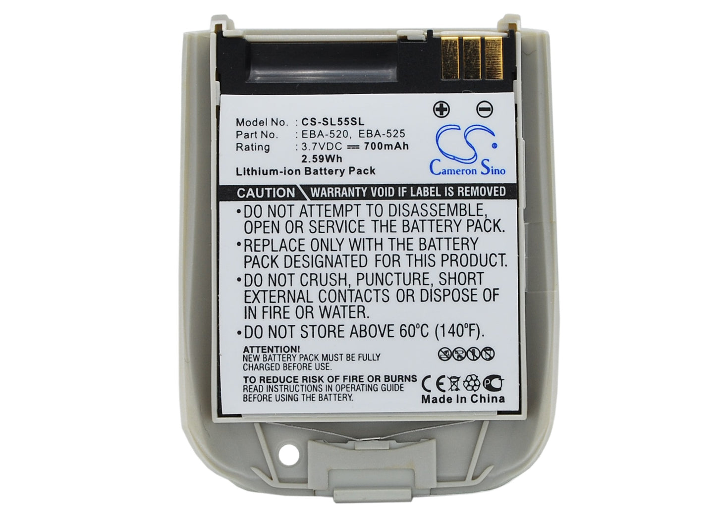 Replacement Battery for Siemens SL55 – Mobile, SmartPhone – 700mAh / 3.7V - image 5