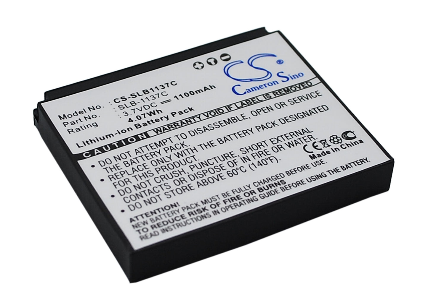 Replacement Battery for Samsung Digimax i7 – Camera – 1100mAh / 3.7V - image 2
