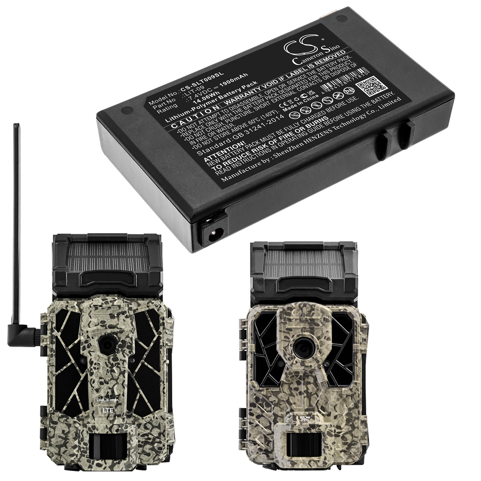 Replacement Battery for Spypoint Bloc Pile – Sports & Outdoors – 1900mAh / 7.4V - image 4