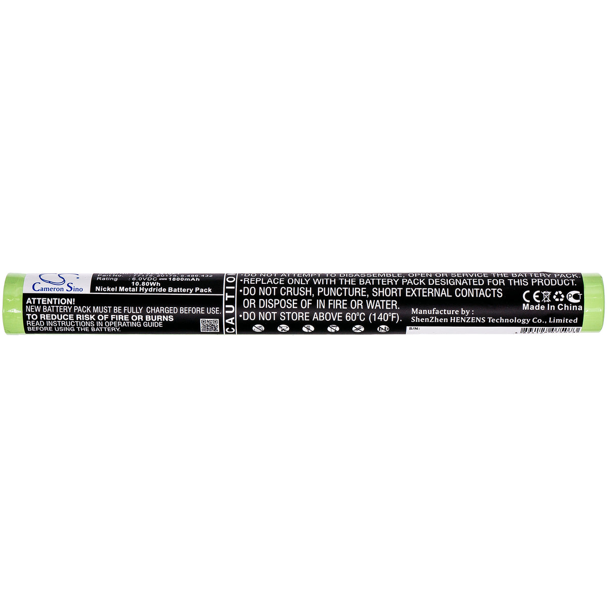 Replacement Battery for Streamlight Ultrastinger – Flashlight – 1800mAh / 6V