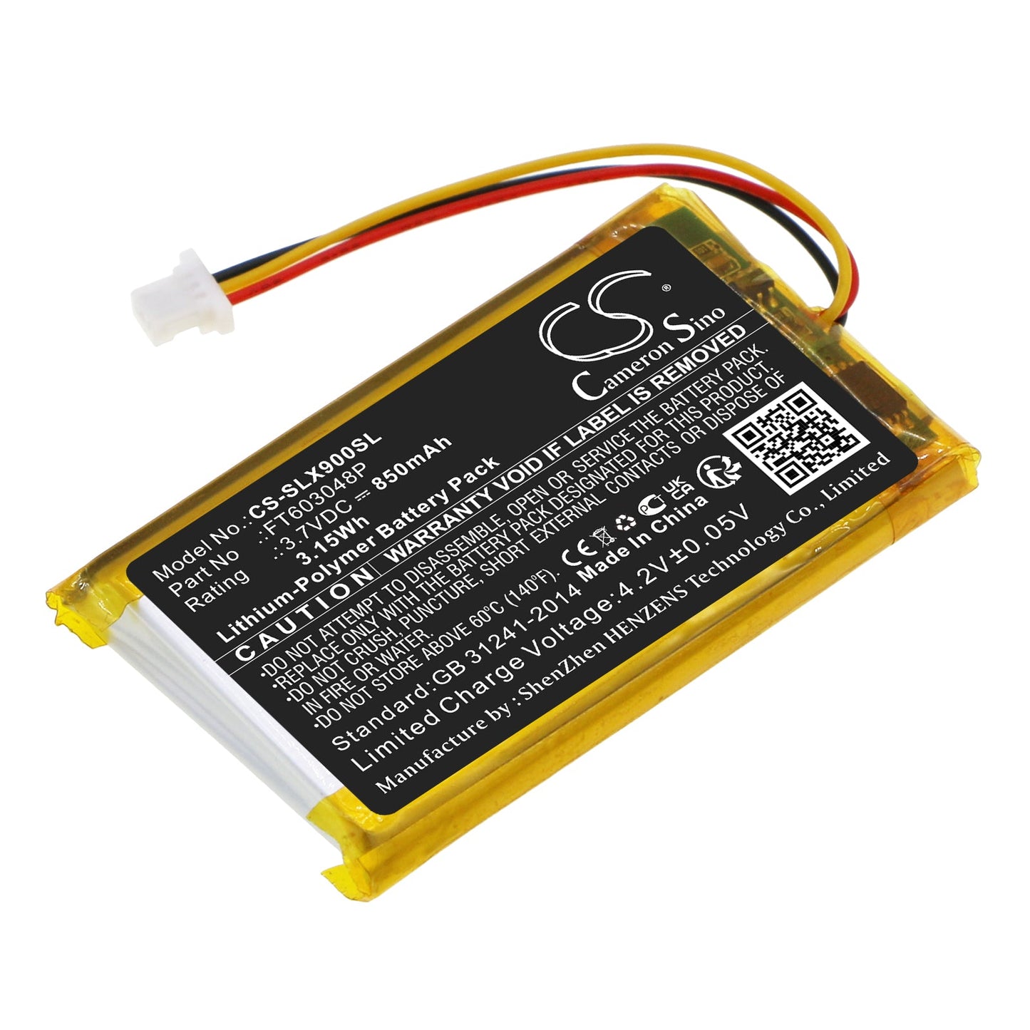 Replacement Battery for SteelSeries  Arctis 9X – Wireless Headset – 850mAh / 3.15Wh / 3.7V