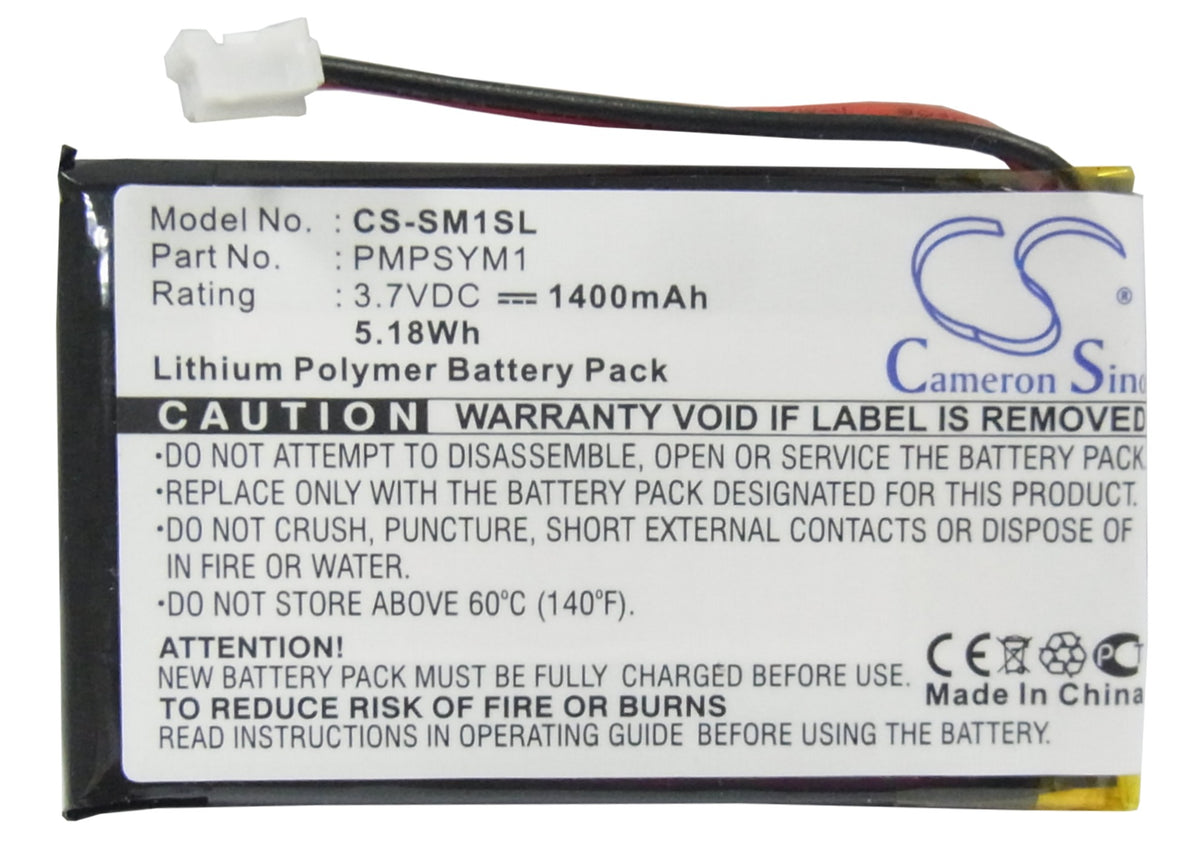 Replacement Battery for Sony HDPS-M1 – Media Player – 1400mAh / 3.7V
