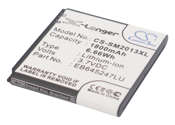 Replacement Battery for Samsung  GT-B9388 – Mobile, SmartPhone – 1800mAh / 6.66Wh / 3.7V