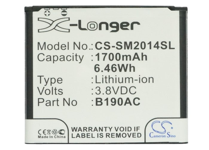 Replacement Battery for Samsung  SM-G9092 – Mobile, SmartPhone – 1700mAh / 6.46Wh / 3.8V