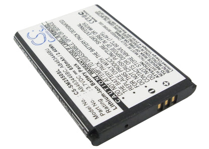 Replacement Battery for Samsung  Champ – Mobile, SmartPhone – 650mAh / 2.41Wh / 3.7V