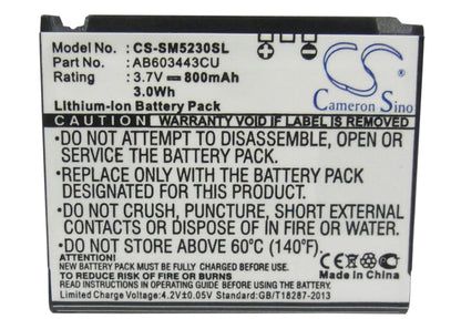 Replacement Battery for Samsung SGH-S5230 – Mobile, SmartPhone – 800mAh / 3.7V - image 5