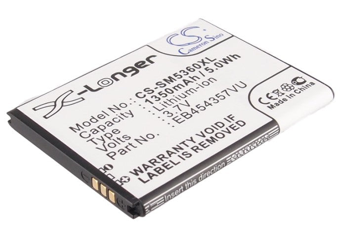 Replacement Battery for Samsung GT-S5360 – Mobile, SmartPhone – 1350mAh / 3.7V - image 1