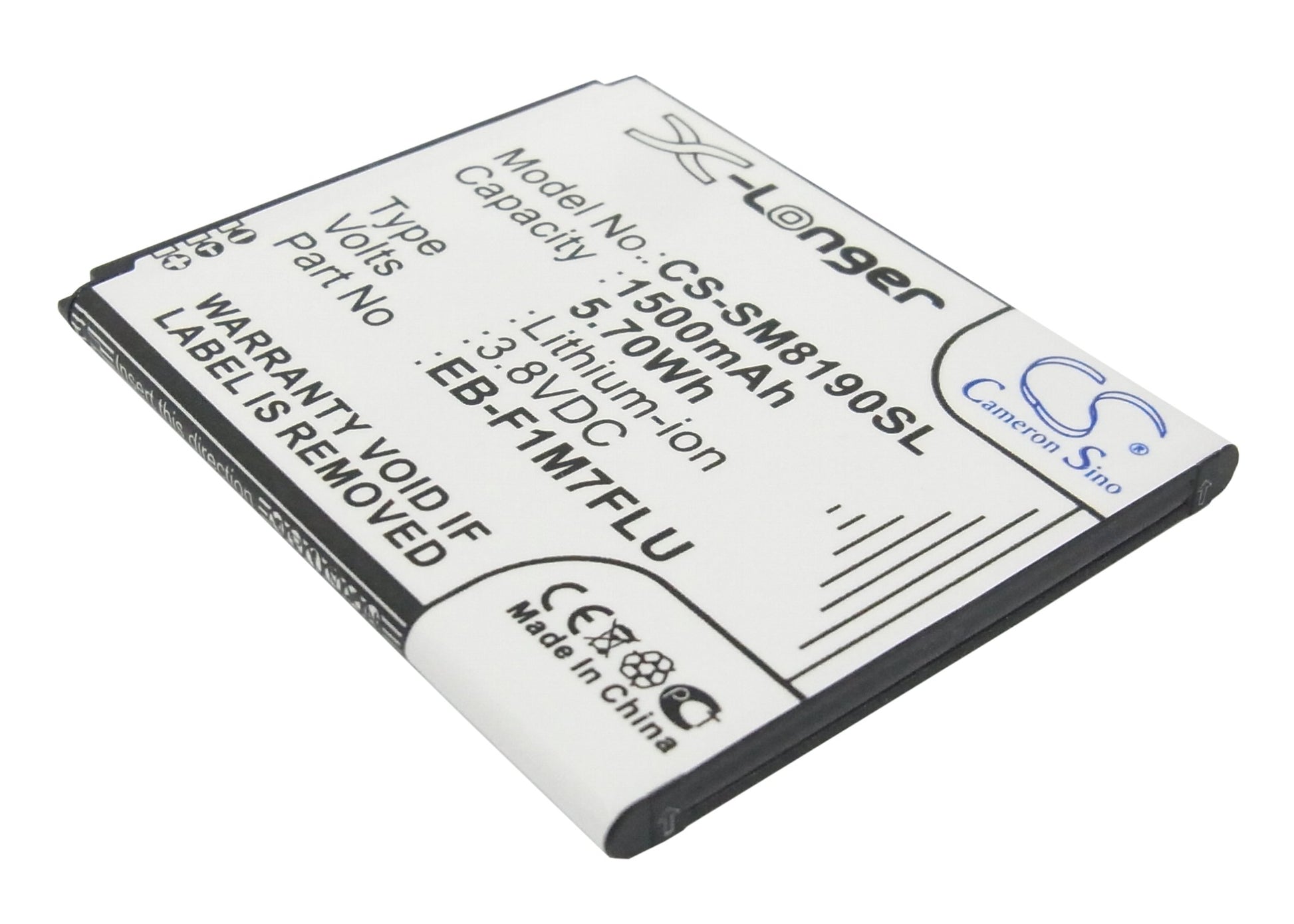 Replacement Battery for Samsung GT-I8190 – Mobile, SmartPhone – 1500mAh / 3.8V - image 1
