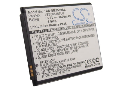 Replacement Battery for Samsung  Galaxy Beam – Mobile, SmartPhone – 1600mAh/5.9Wh / 3.7V