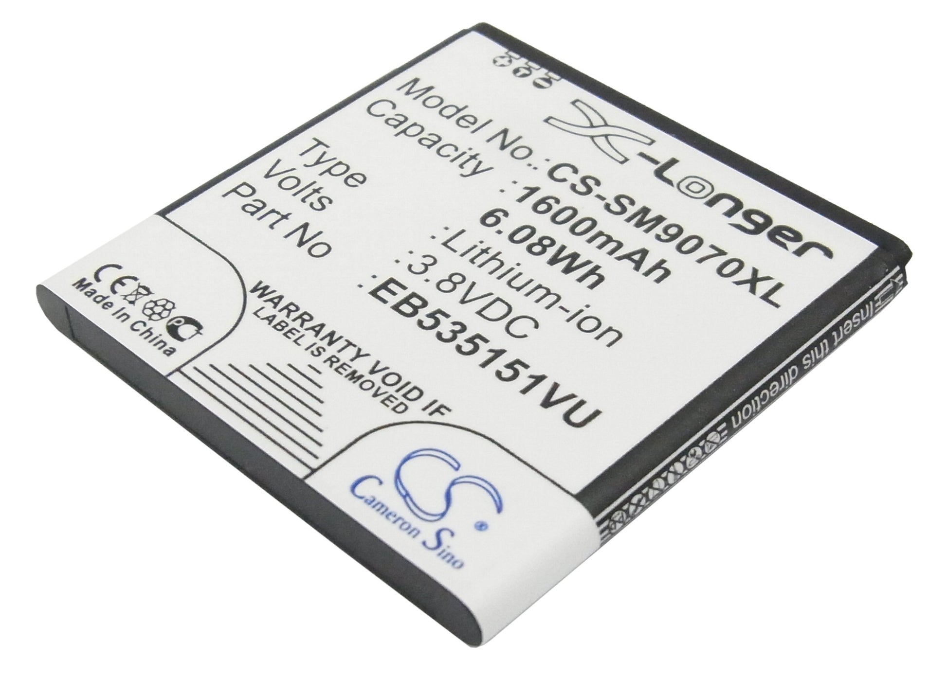 Replacement Battery for Samsung GT-i9070 – Mobile, SmartPhone – 1600mAh / 3.8V - image 1