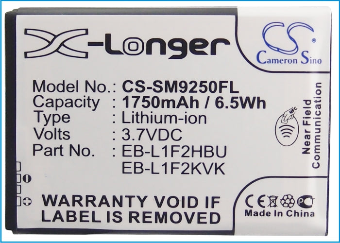 Replacement Battery for Samsung  Galaxy Nexus – Mobile, SmartPhone – 1750mAh/6.5Wh / 3.7V