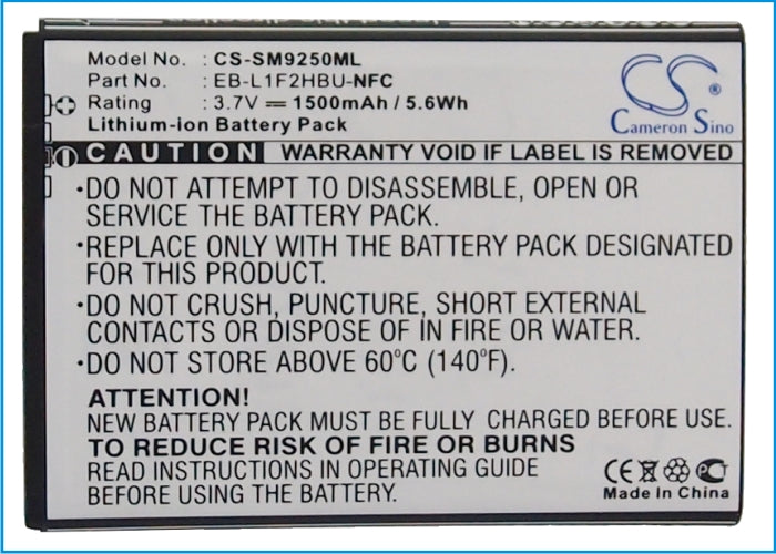 Replacement Battery for Samsung GT-i9250 – Mobile, SmartPhone – 1500mAh / 3.7V - image 5