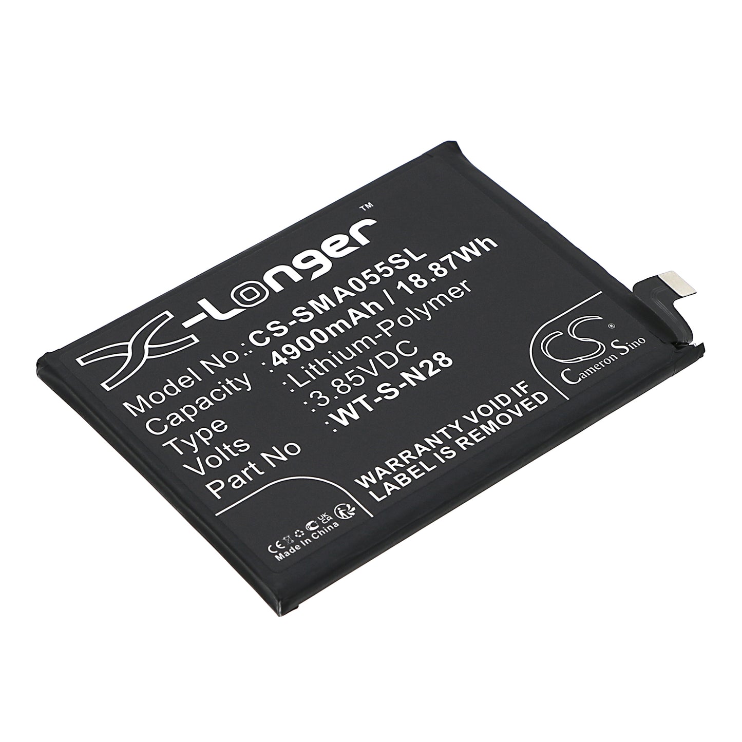 Replacement Battery for Samsung Galaxy A05 2023 – Mobile, SmartPhone – 4900mAh / 3.85V - image 1