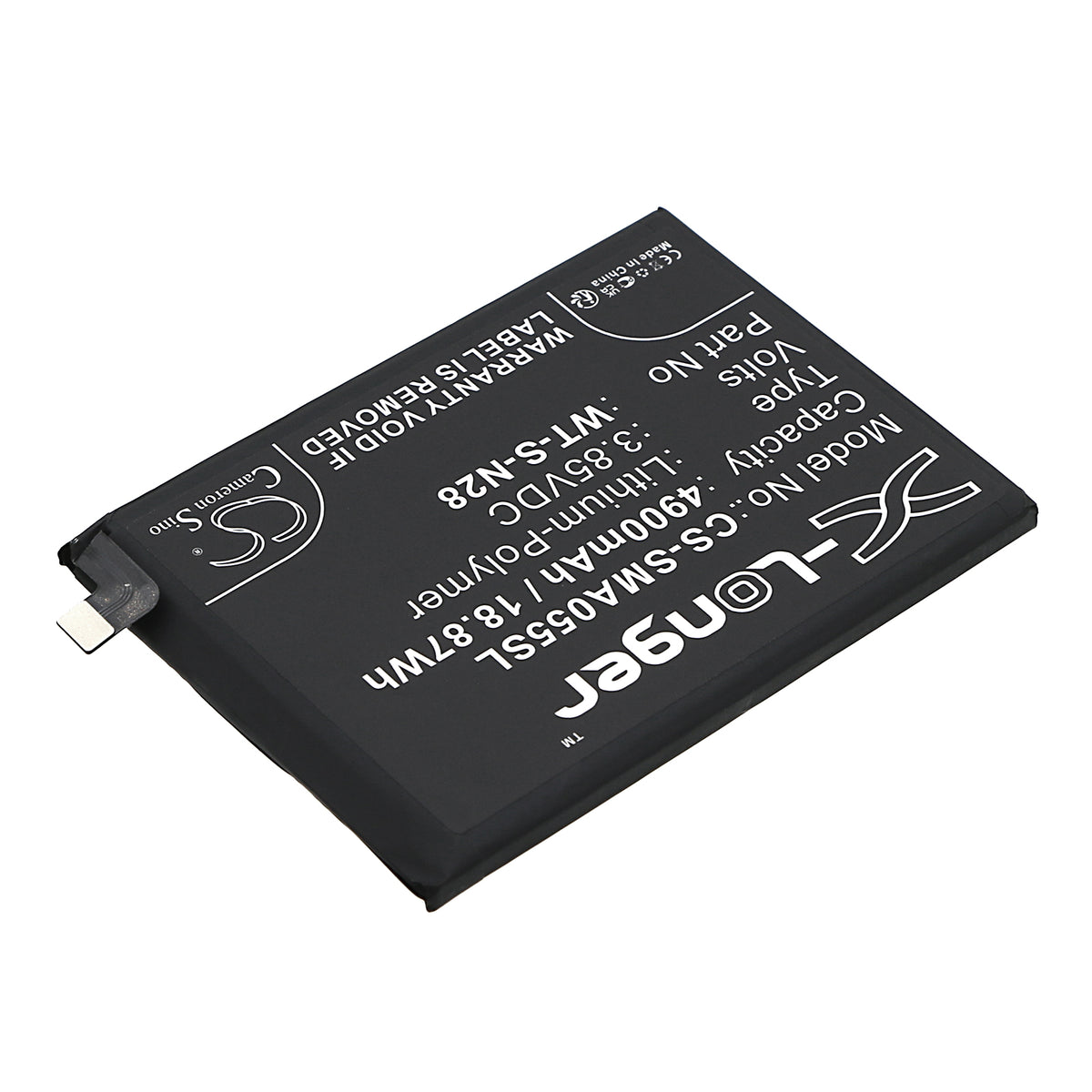 Replacement Battery for Samsung Galaxy A05 2023 – Mobile, SmartPhone – 4900mAh / 3.85V
