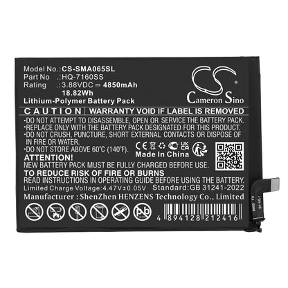 Replacement Battery for Samsung Galaxy A06 – Mobile, SmartPhone – 4850mAh / 3.88V