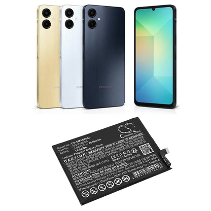 Replacement Battery for Samsung Galaxy A06 – Mobile, SmartPhone – 4850mAh / 3.88V