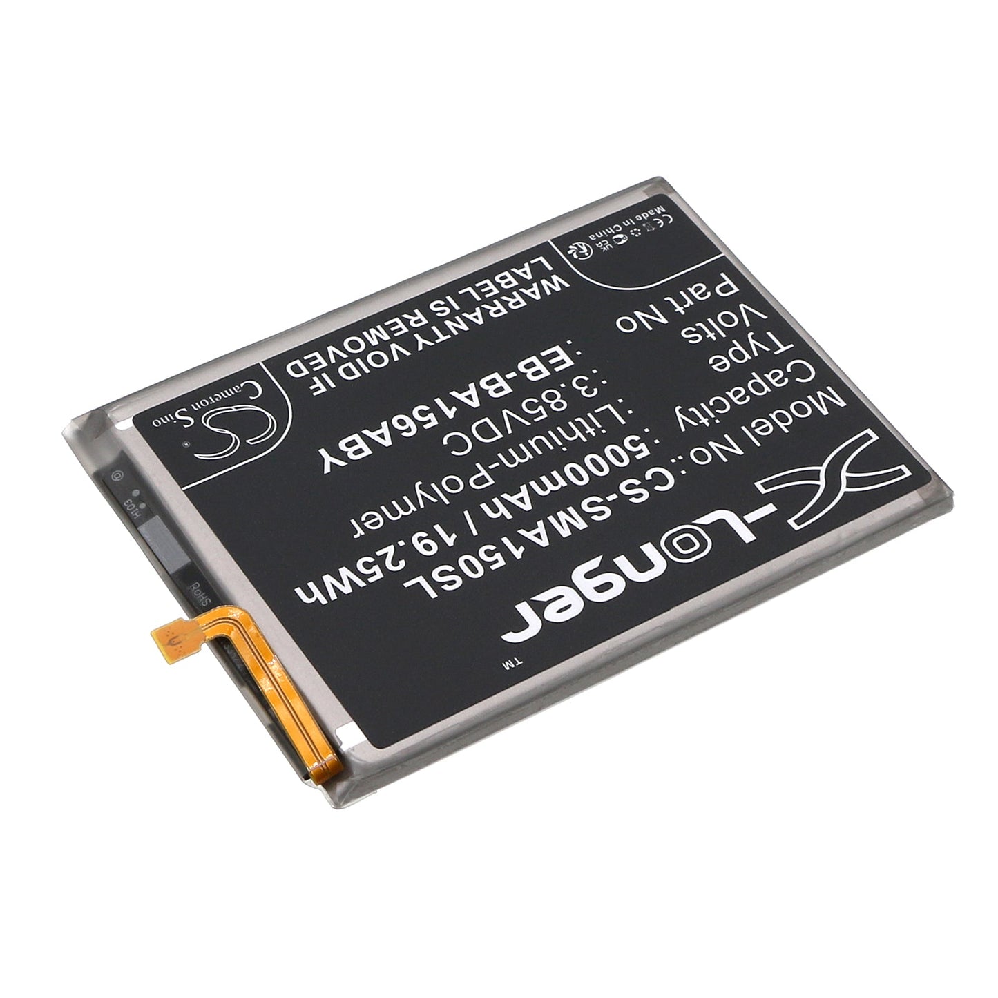 Replacement Battery for Samsung  Galaxy A15 4G 2024 – Mobile, SmartPhone – 5000mAh / 19.25Wh / 3.85V