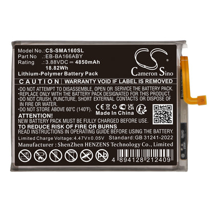 Replacement Battery for Samsung Galaxy A16 5G – Mobile, SmartPhone – 4850mAh / 3.88V