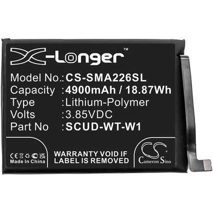 Replacement Battery for Samsung  Galaxy A22 5G – Mobile, SmartPhone – 4900mAh / 18.87Wh / 3.85V