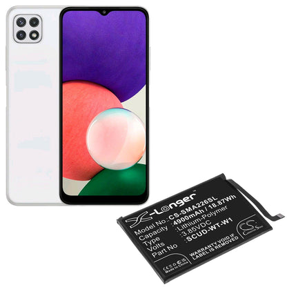 Replacement Battery for Samsung  Galaxy A22 5G – Mobile, SmartPhone – 4900mAh / 18.87Wh / 3.85V