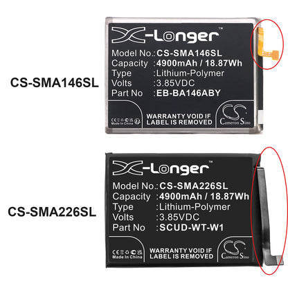 Replacement Battery for Samsung Galaxy A22 5G – Mobile, SmartPhone – 4900mAh / 3.85V