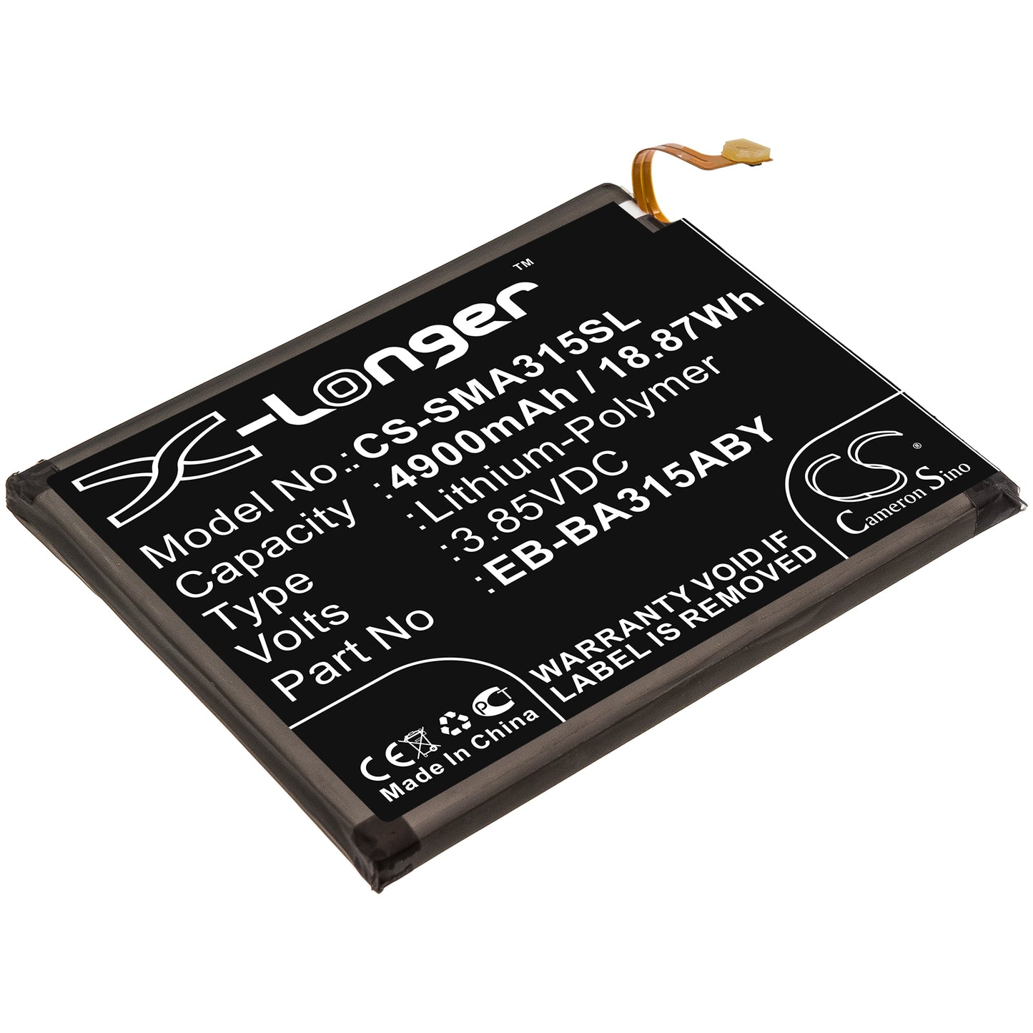 Replacement Battery for Samsung Galaxy A31 – Mobile, SmartPhone – 4900mAh / 3.85V - image 1
