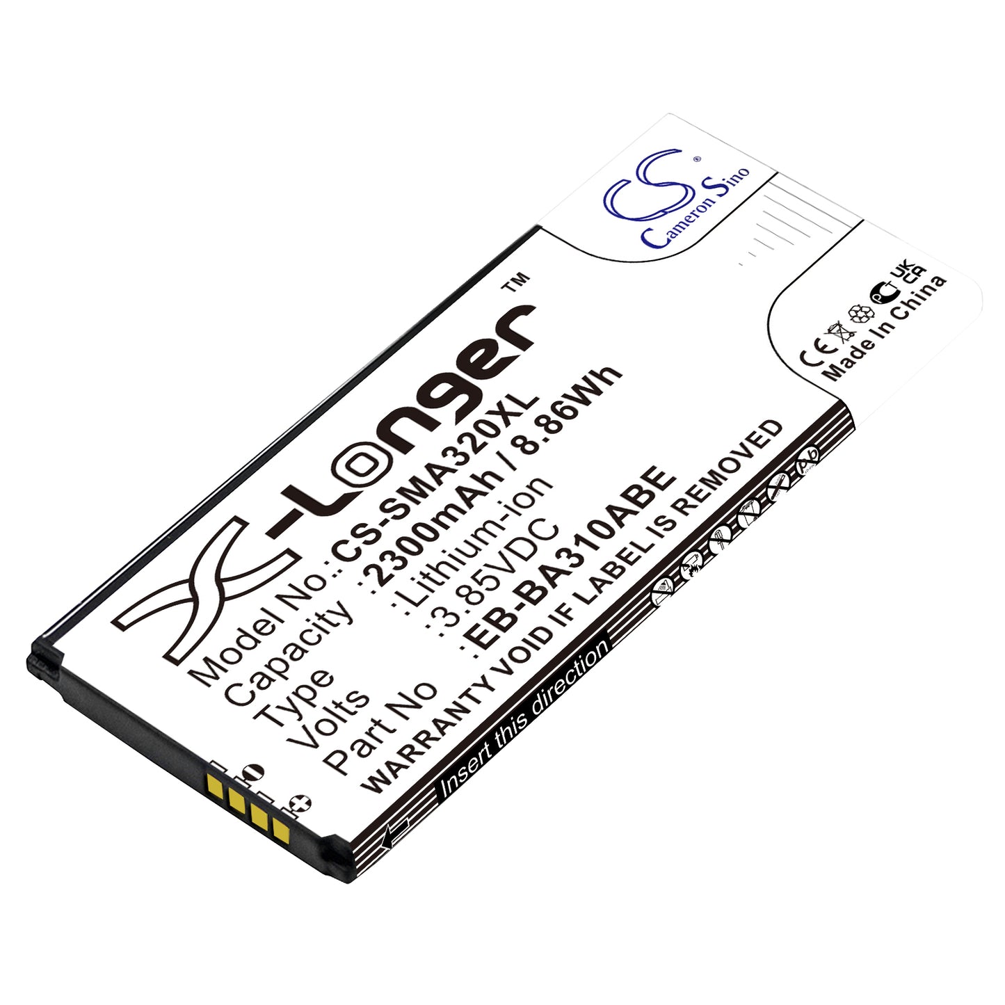 Replacement Battery for Samsung Galaxy A3 2016 – Mobile, SmartPhone – 2300mAh / 3.85V - image 1