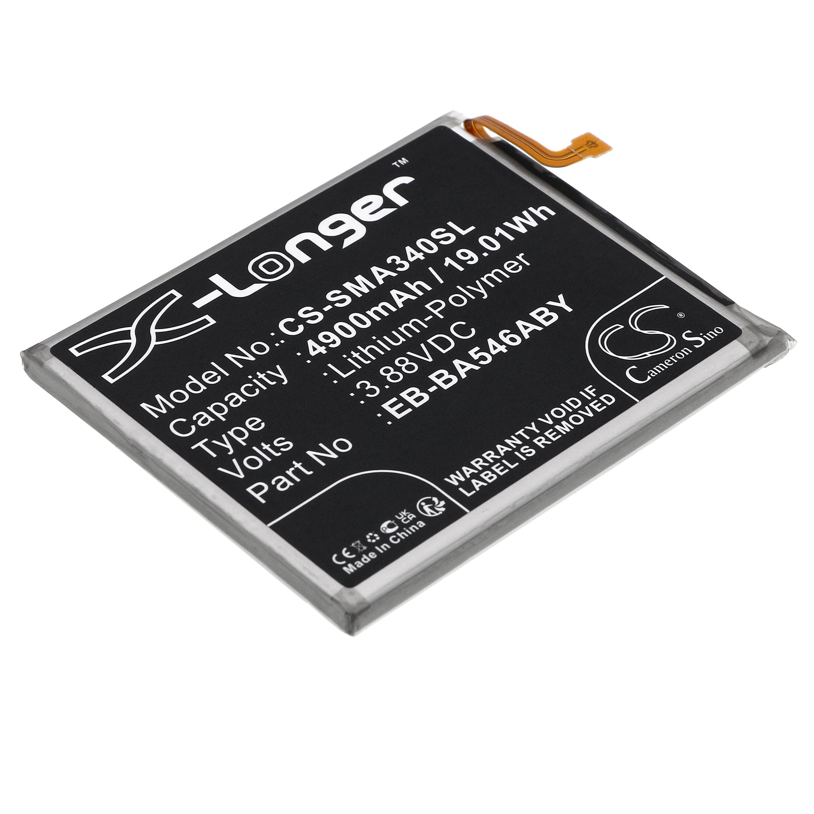 Replacement Battery for Samsung Galaxy A34 5G – Mobile, SmartPhone – 4900mAh / 3.88V - image 1