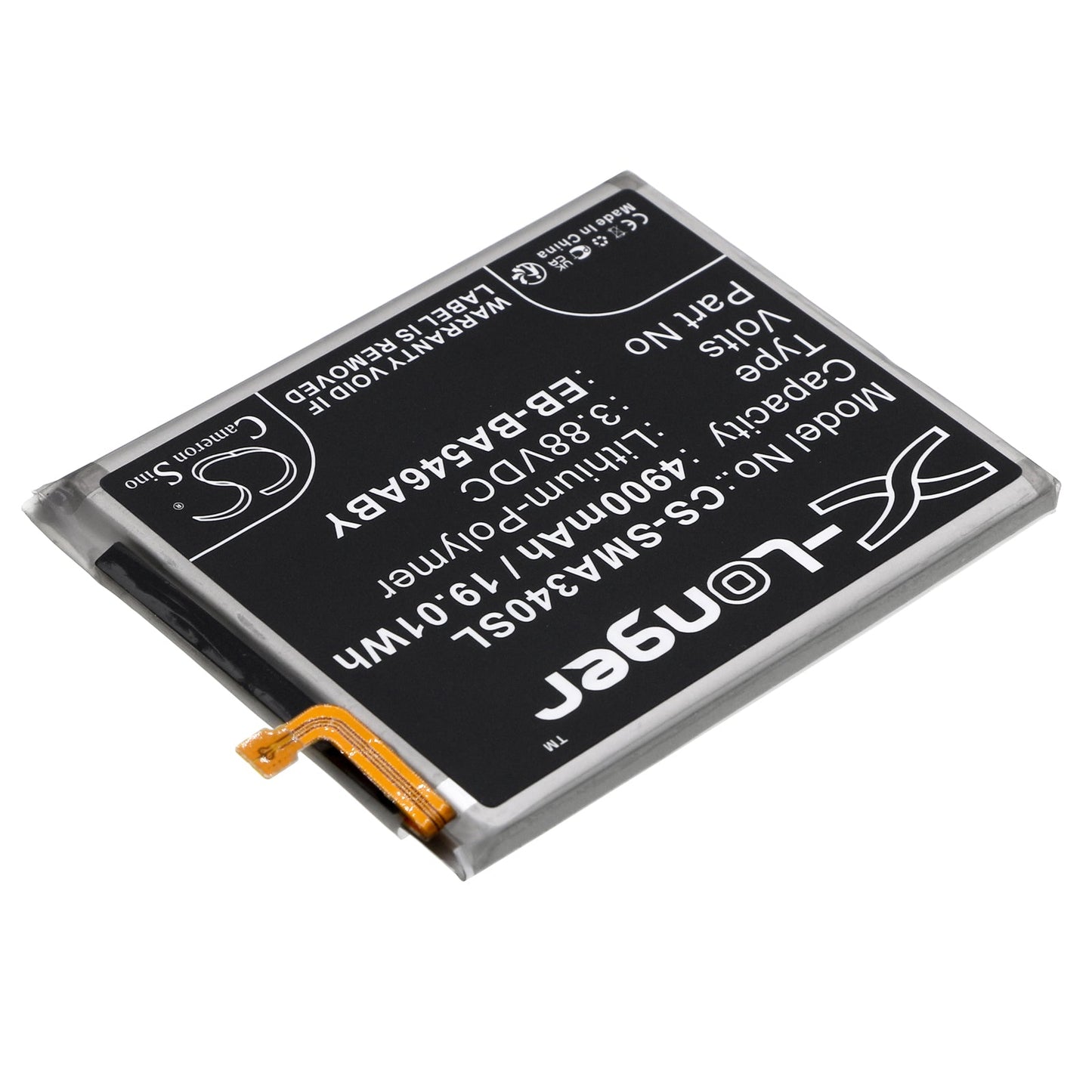Replacement Battery for Samsung  Galaxy A34 5G – Mobile, SmartPhone – 4900mAh / 19.01Wh / 3.88V