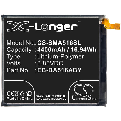 Replacement Battery for Samsung  Galaxy A51 5G – Mobile, SmartPhone – 4400mAh / 16.94Wh / 3.85V