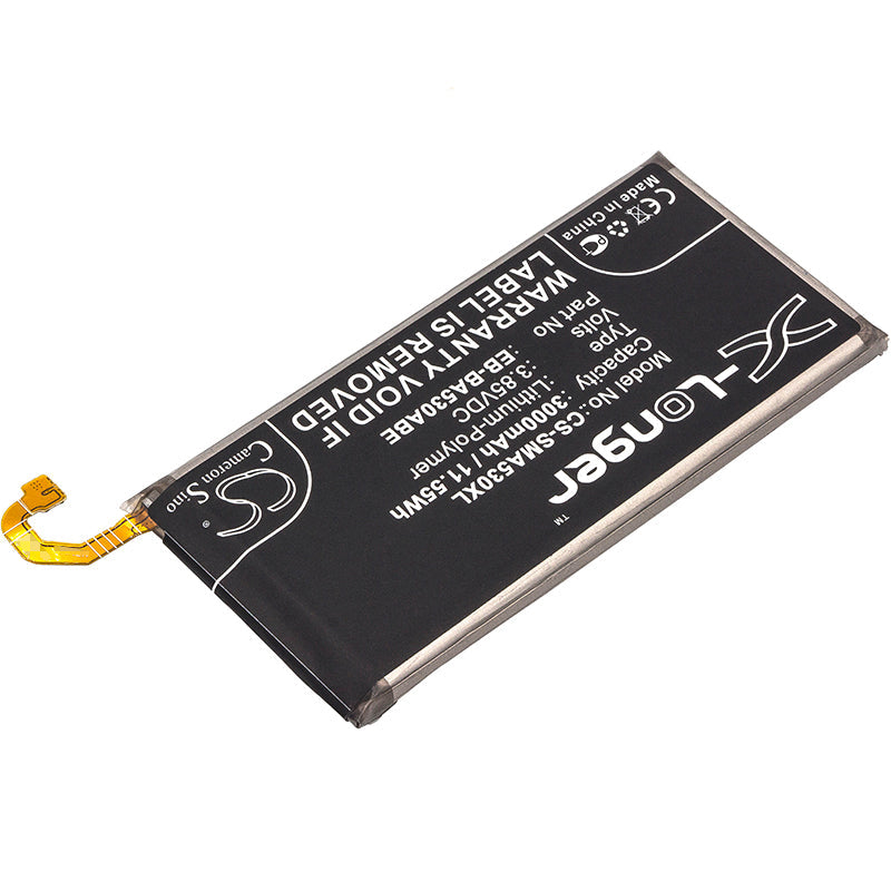 Replacement Battery for Samsung  Galaxy A8 2018 – Mobile, SmartPhone – 3000mAh / 11.55Wh / 3.85V