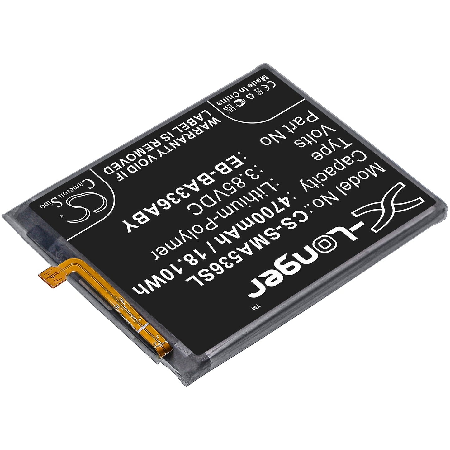 Replacement Battery for Samsung  Galaxy A33 5G – Mobile, SmartPhone – 4700mAh / 18.10Wh / 3.85V