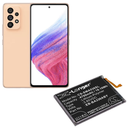 Replacement Battery for Samsung  Galaxy A33 5G – Mobile, SmartPhone – 4700mAh / 18.10Wh / 3.85V