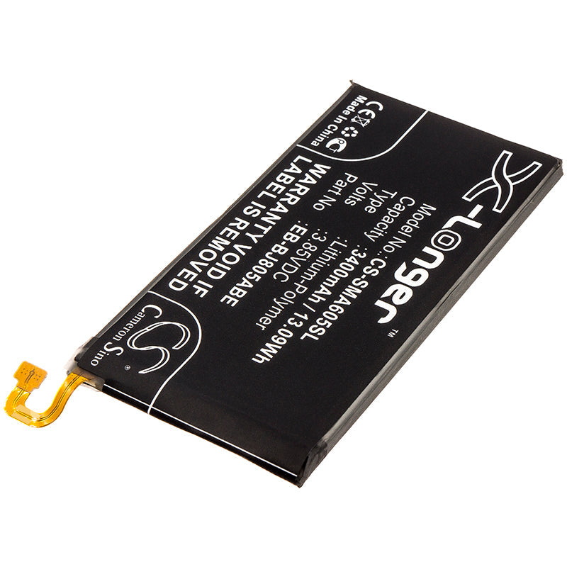 Replacement Battery for Samsung  Galaxy A6 Plus 2018 Duos – Mobile, SmartPhone – 3400mAh / 13.09Wh / 3.85V